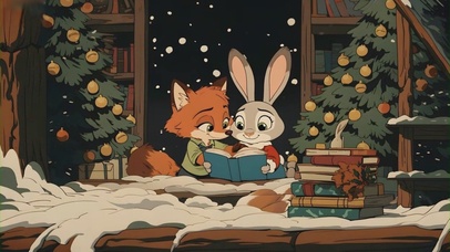 看书的朱迪和尼克