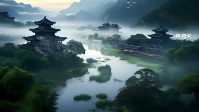 阁楼湖泊