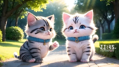 4k可爱萌爪猫咪