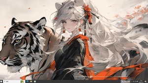  水墨少女