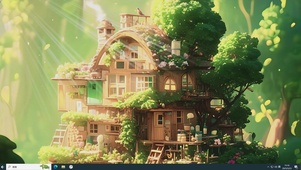 治愈小屋AI插画-桌面主题