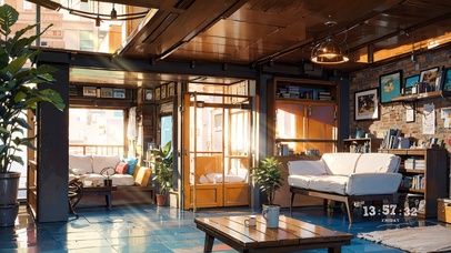 4K治愈温馨咖啡馆