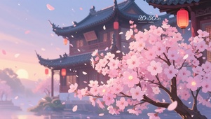 浪漫粉色樱花