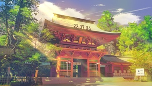 唯美阳光寺院
