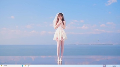 绝美婚纱 白丝大长腿美女 跳舞