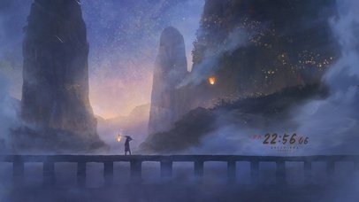 4K唯美古风山水如画