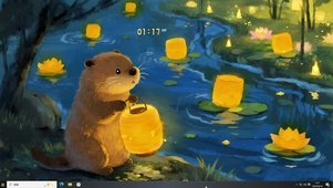 呆萌的小水豚