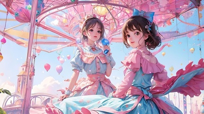 梦幻粉色游乐园