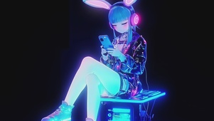 梦幻耳机少女