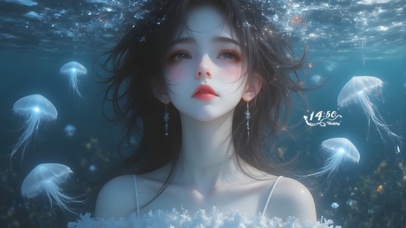 唯美水下水母伴舞