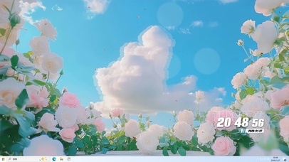 护眼花景桌面主题