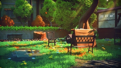 4k 治愈清新后院草地