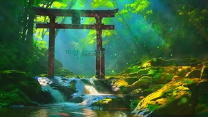 唯美护眼小溪流