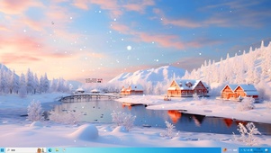 冰雪阳光森林