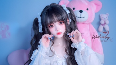 可爱双马尾少女