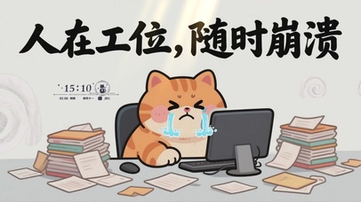 打工人在工位随时崩溃