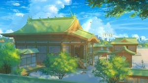 清新复古建筑