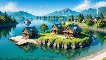 4k唯美岛屿小屋