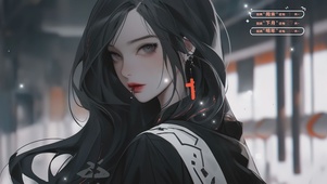 黑发少女