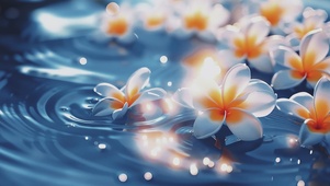 水漾花影