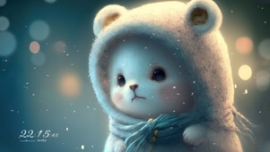 雪中小熊