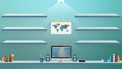 4k简约桌面整理-流光时间同步