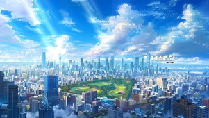 俯瞰城市4K