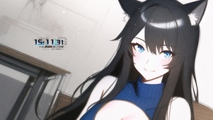 清纯猫耳美女