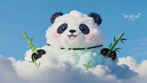 云端可爱熊猫