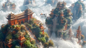 中式高山古寺