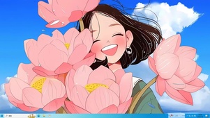 欢乐荷花女孩