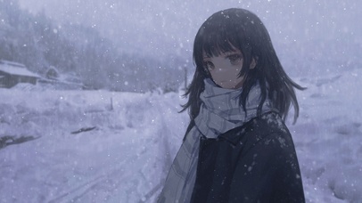 雪中女孩