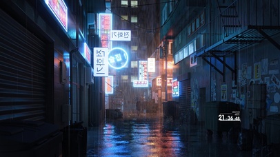 雨夜街道