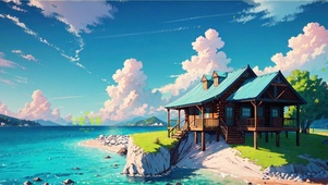 清凉海边