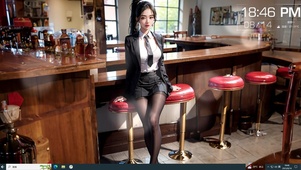酒吧美少女 高马尾御姐
