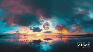 4k异星夕阳美景