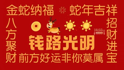 钱路光明 蛇年吉祥