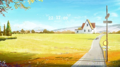 4K 秋季的田园小屋