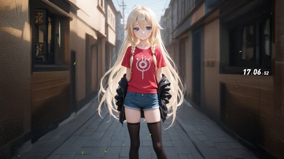 唯美金发少女