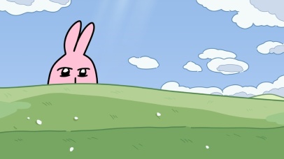 粉色兔子win桌面