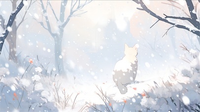 雪中猫咪