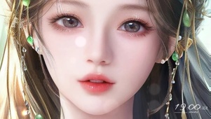 清纯红唇美少女