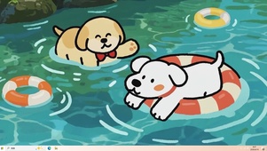 夏天可爱小清新萌宠桌面主题