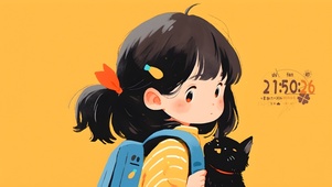 小清新插画女孩
