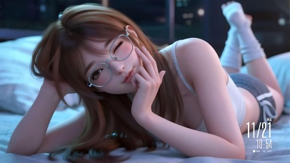 居家甜美女孩-4k