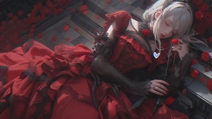【4K】白发女仆