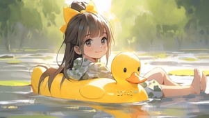 漂流小黄鸭少女