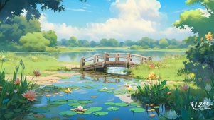 童年的池塘
