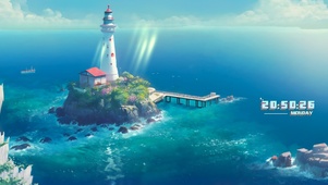 治愈 海边灯塔