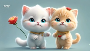 可爱的小猫